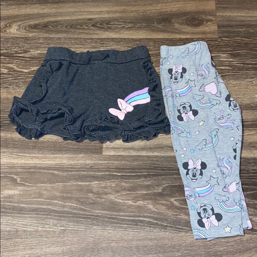 Minnie Mouse Shorts & Leggings size 6x